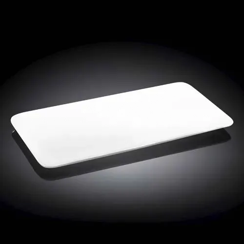 Wilmax WL-992620/A 12x6.5-Inch White Porcelain Flat Platter, 18/CS