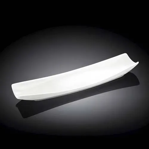 Wilmax WL-992622/A 12x4-Inch White Porcelain Dish, 36/CS