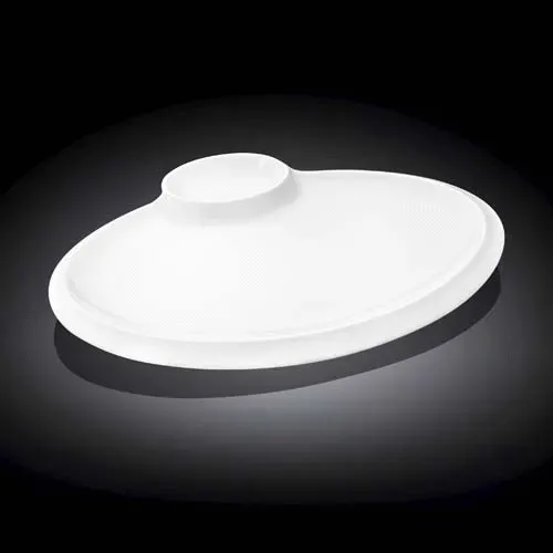 Wilmax WL-992631/A 14-Inch Teona Oval White Porcelain Platter, 12/CS