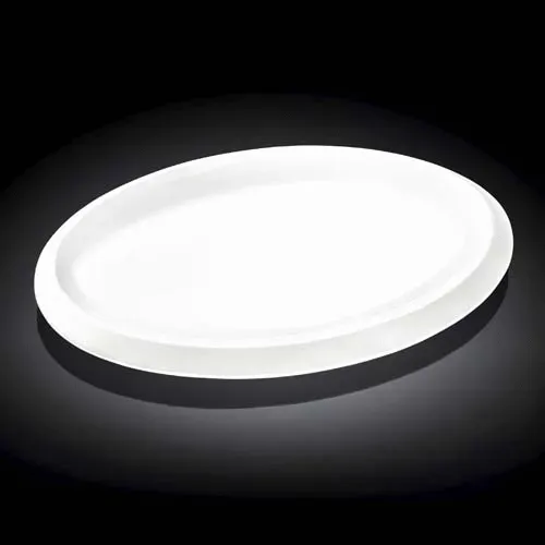 Wilmax WL-992642/A 16-Inch Teona Oval White Porcelain Platter, 12/CS