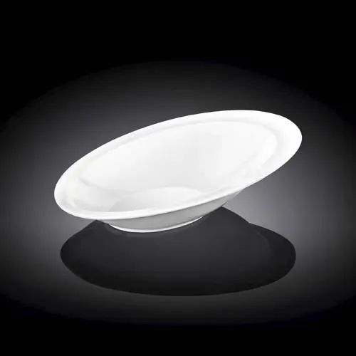 Wilmax WL-992656/A 8.5x6-Inch Stella White Porcelain Oval Bowl, 48/CS