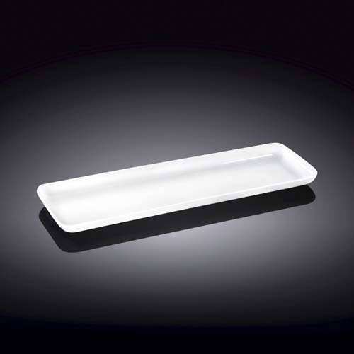 Wilmax WL-992673/A 15.5x5-Inch White Porcelain Dish, 24/CS