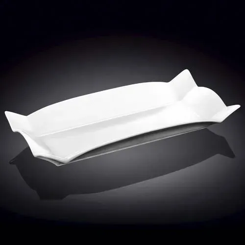 Wilmax WL-992690/A 14x6.5-Inch Emily White Porcelain Platter, 18/CS (Discontinued)