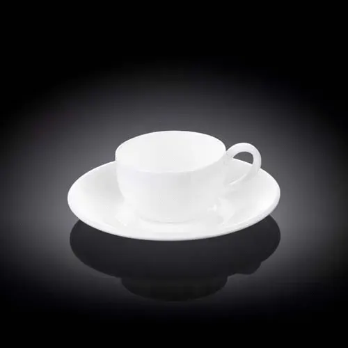 Wilmax WL-993002/A 3 Oz Olivia White Porcelain Coffee Cup, 72/CS