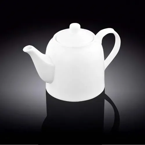 Wilmax WL-994033/A 17 Oz White Porcelain Teapot, 36/CS
