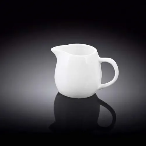 Wilmax WL-995004/A 5 Oz White Porcelain Creamer, 72/CS