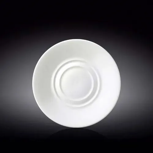 Wilmax WL-996099/A 5.5-Inch White Porcelain Multi-Use Saucer, 96/CS