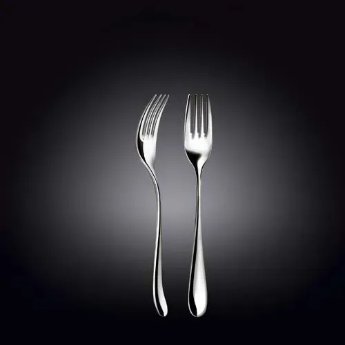 Wilmax WL-999107/6C 7.5-Inch Stella Stainless Steel Dessert Fork, 6-Piece Set in Colour Box, 48 Sets/CS