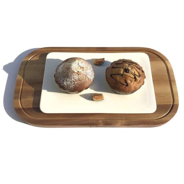 Wilmax ZG-660418, 18x10-Inch Acacia Wood Cutting Board, 12/CS