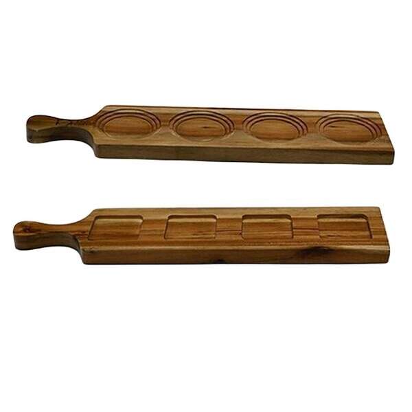 Wilmax ZG-660604, 17.5-Inch Acacia Wood Double Sided Flight Board, 24/CS