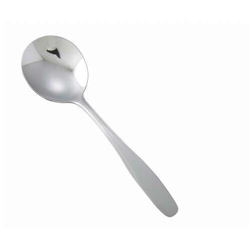 - 0008-04, Manhattan Heavyweight Bouillon Spoon, 18/0 Stainless Steel, Satin Finish, 12/Pack