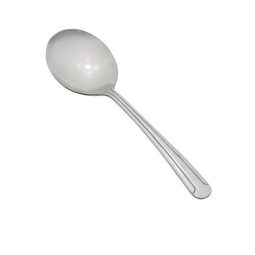 - 0014-04, Dominion Heavyweight Bouillon Spoon, 18/0 Stainless Steel, Vibro Finish, 12/Pack
