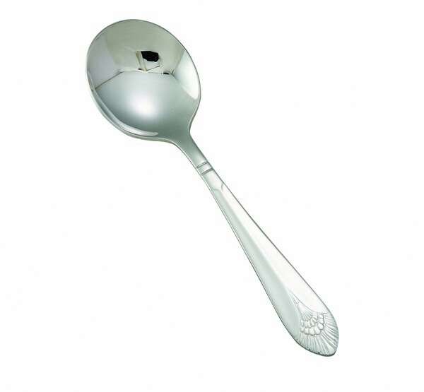 - 0031-04, Peacock Extra Heavyweight Bouillon Spoon, 18/8 Stainless Steel, Mirror Finish, 12/Pack