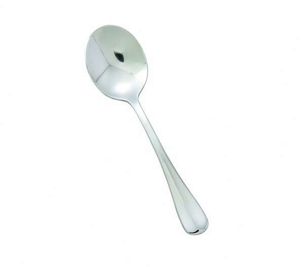 - 0034-04, Stanford Extra Heavyweight Bouillon Spoon, 18/8 Stainless Steel, Mirror Finish, 12/Pack