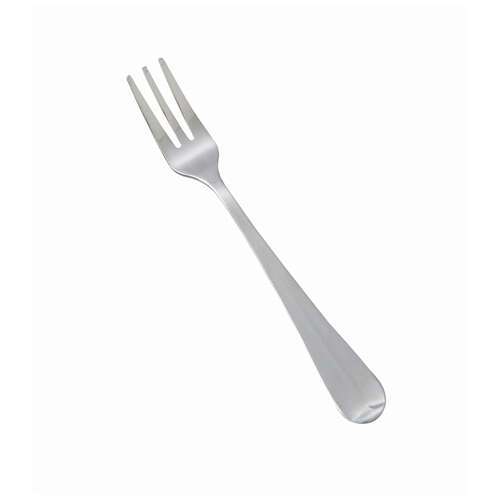 - 0081-07, Dominion Medium Weight Oyster Fork, 18/0 Stainless Steel, Vibro Finish, Clear View 24/Pack