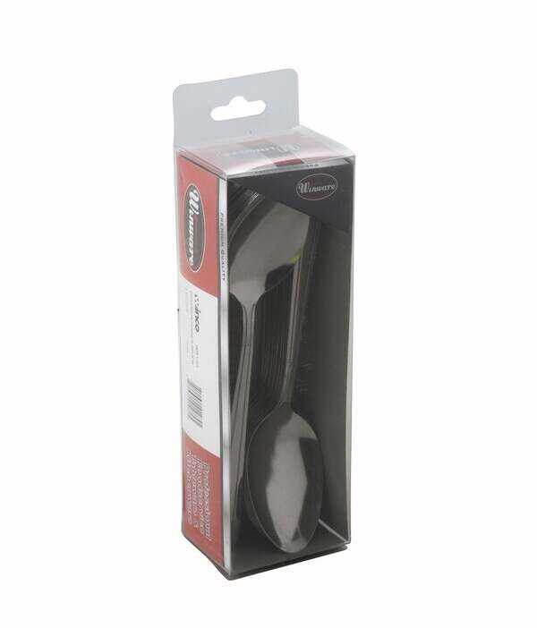 - 0082-03, Windsor Medium Weight Dinner Spoon, 18/0 Stainless Steel, Vibro Finish, Clear View 24/Pack