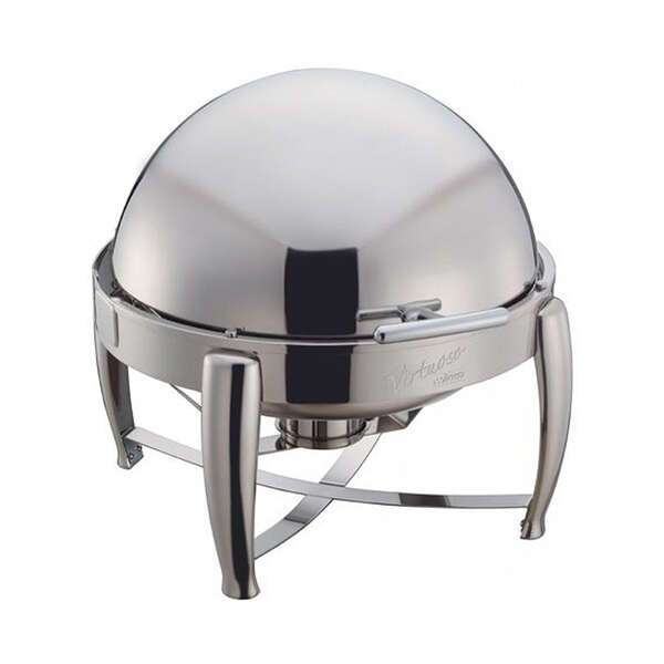 Winco 103B, 6-Quart Virtuoso Round Chafer, 1 Fuel Holder