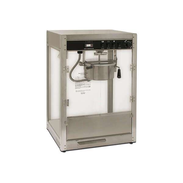 Winco 11147, 14 Oz Benchmark Silver Screen Popcorn Machine