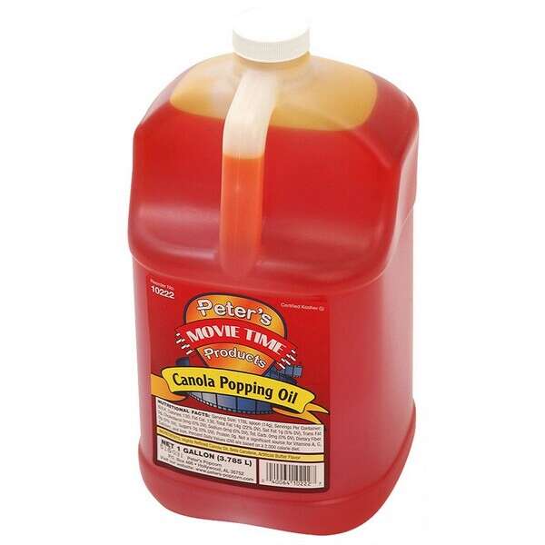 Winco 40012, 1 Gallon Benchmark USA Canola Oil for Popcorn