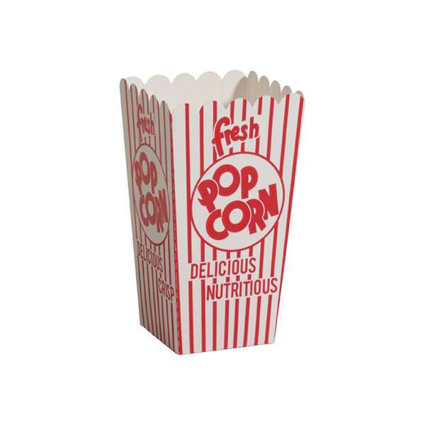 Winco 41044, 0.75 Oz Benchmark Popcorn Scoop Boxes, 500 Boxes/Pack