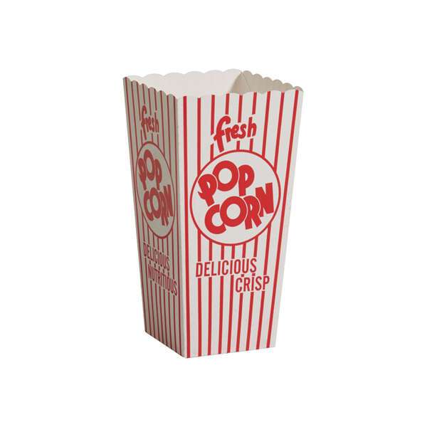 Winco 41048CS, 2.5 Oz Benchmark Popcorn Scoop Boxes, 500 Boxes/Pack