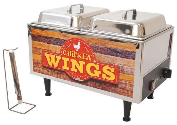 Winco 51072W, Benchmark Chicken Wings Warmer, 120v