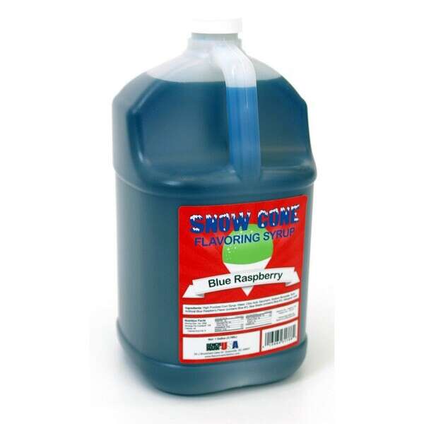 Winco 72001, Benchmark Snow Cone Syrup - Blue Raspberry - 1 Gal.