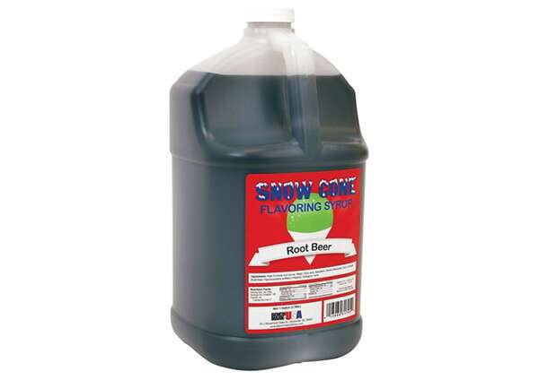 Winco 72010, Benchmark Snow Cone Syrup - Root Beer - 1 Gal.