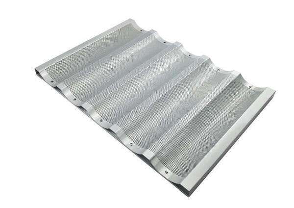 Winco ABP-5W, 18x26-Inch 5 Slot Wide Aluminum Baguette Pan, NSF (Discontinued)