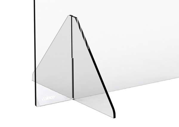Winco ACSS-4832, 48x32x14-Inch Clear Acrylic Countertop Safety Shield (Discontinued)