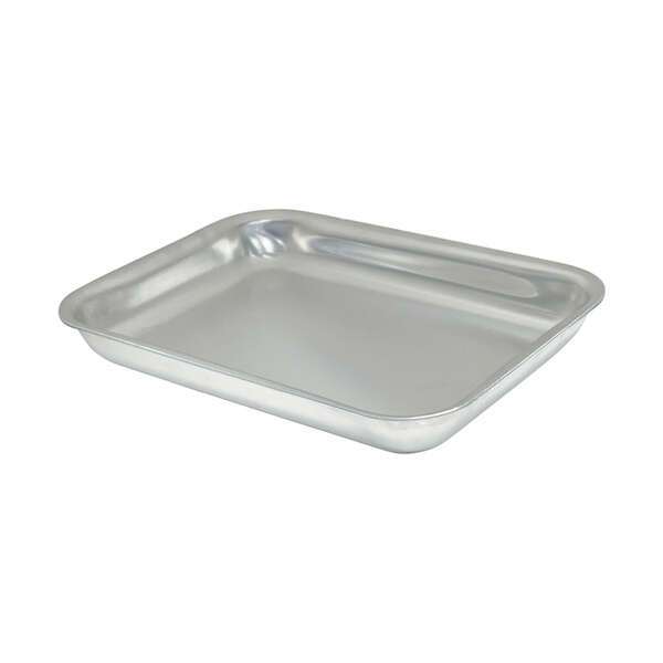 - ACVP-0608, 8x6-Inch Rectangular 14 Gauge Aluminum Serving Tray with Open Bead