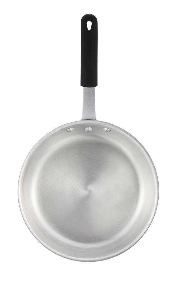 Winco AFP-100H, 10-Inch Aluminum Fry Pan with Natural Swirl Finish (Discontinued)