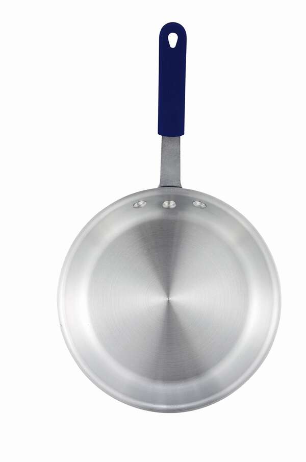 Winco AFP-12A-H, 12-Inch Gladiator Fry Pan with Red Silicone Sleeve