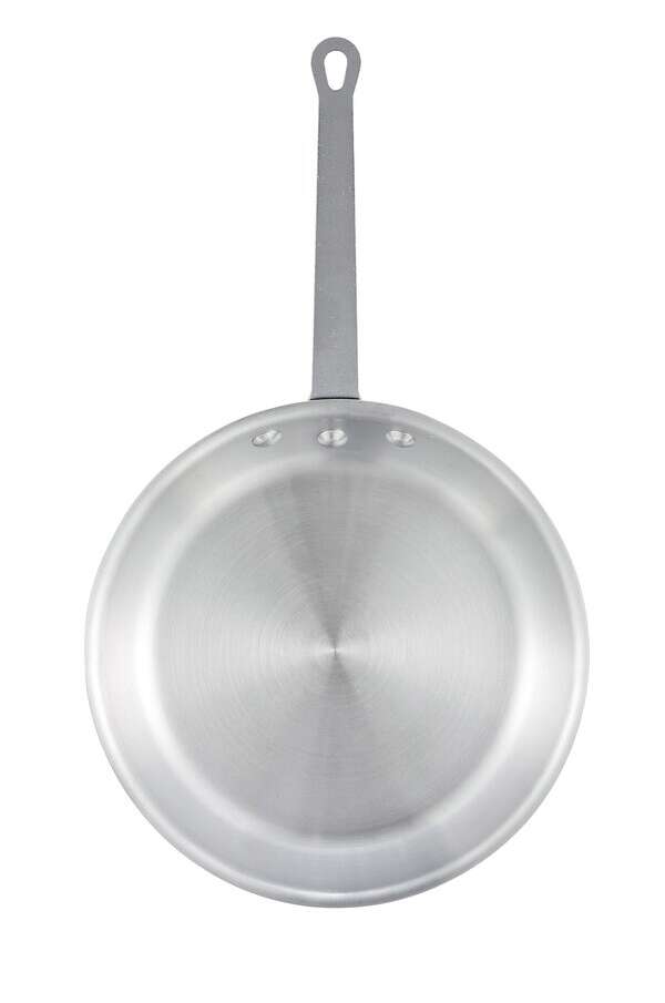 Winco AFP-8S, 8-Inch Satin Finish Aluminum Fry Pan, NSF