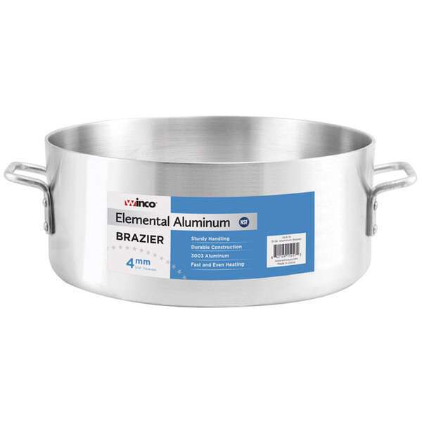 - ALB-18, 18-Quart Elemental Aluminum Brazier Pan, NSF