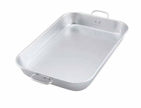 - ALBP-1218, Aluminum Bake and Roasting Pan with Drop Handle