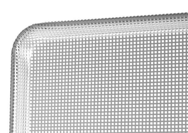 ALXN-1318P, 13x18-Inch Half-Size Closed Bead 16-Gauge Aluminum Perforated Sheet Pan, NSF