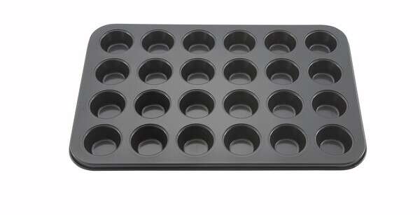 - AMF-24MNS, 13x0.75x10.5-Inch 24-Cup Non-Stick Aluminum Mini Muffin Pan