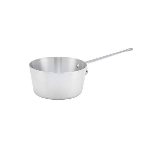 - ASP-2, Aluminum 2.5-Quart 4.2-Inch High 7.7-Inch Diameter Sauce Pan with Helper Handle, NSF