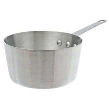 Winco ASP-8SW, 8.5-Quart Tri-Ply Stainless Steel Straight-Sided Sauce Pan w/o Lid, Natural Finish, NSF (Discontinued)
