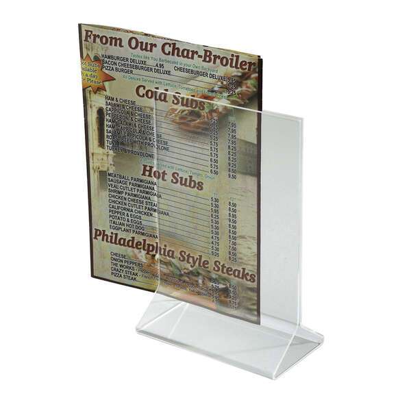 - ATCH-46, 4x6-Inch Acrylic Menu Card Holder