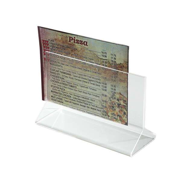 - ATCH-53, 5.5x3.5-Inch Acrylic Menu Card Holder