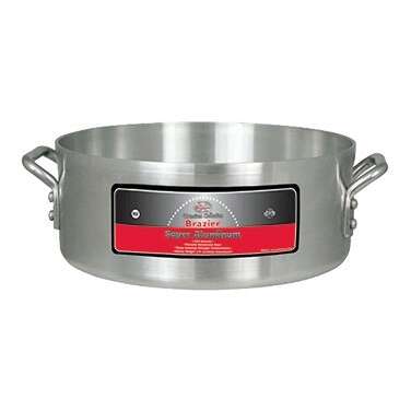 Winco AXHB-28, 28-Quant Aluminum Brazier with 6-mm Super Aluminum Bottom, NSF (Discontinued)