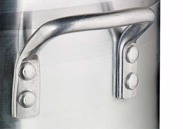 Winco AXS-32, 32-Quart Aluminum Stock Pot with 4 mm, 3/16" Thick Bottom, NSF (Discontinued)