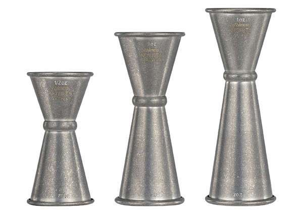 - BAJ-7CS, 0.5x0.75-Ounce Stainless Steel Jigger, Crafted Steel Finish