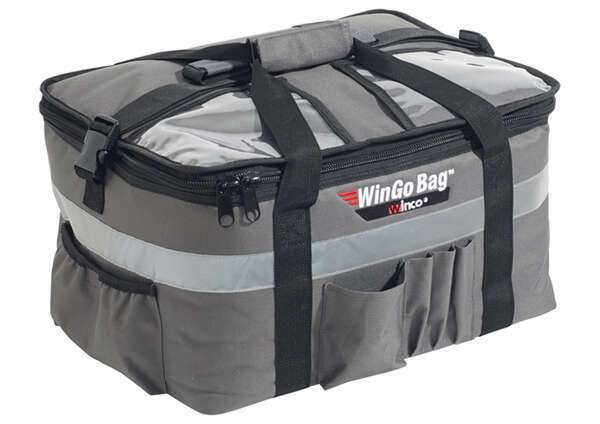 BGCB-1709 WinGo Premium Insulated Catering/Delivery Bag w/Beverage Divider, Medium