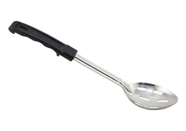 - BHSN-13, 13-Inch Stainless Steel Slotted Basting Spoon with Bakelite Handle, Black, NSF