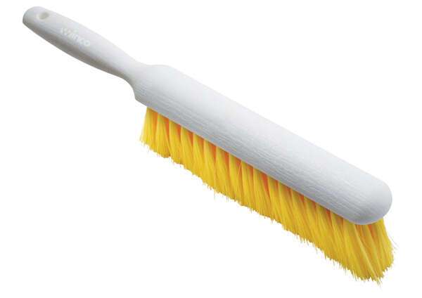 - BRC-14Y, 14.25-inch Yellow Counter Cleaning Brush with White Handle