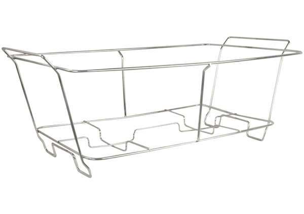 Winco C-1F, Chrome Plated Wire Full-Size Chafer Stand, 2 Chafing Fuel Holders