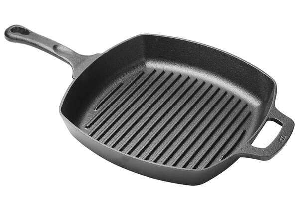 CAGP-10S, 10.25-Inch FireIron Cast Iron Square Grill Pan, EA